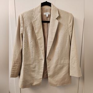 Beige Nine West linen blazer